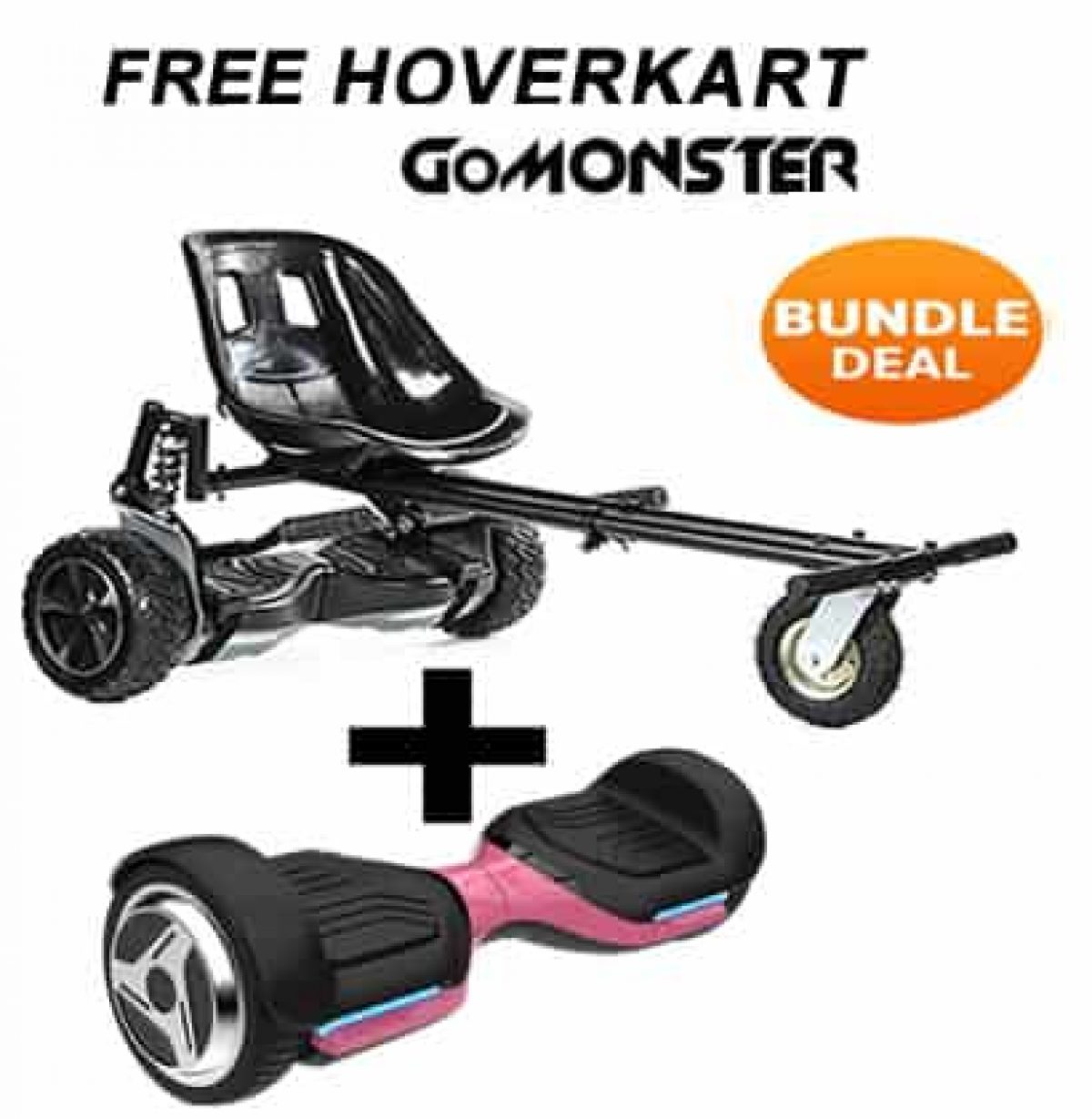 Pink segway discount and kart bundle